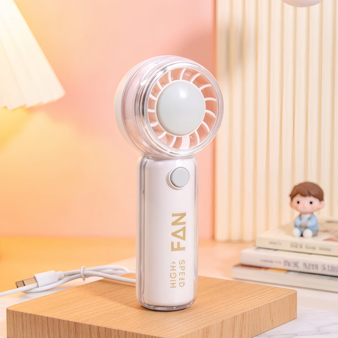Ladies Portable Hand Fan with Cute Animal Design Bowlift