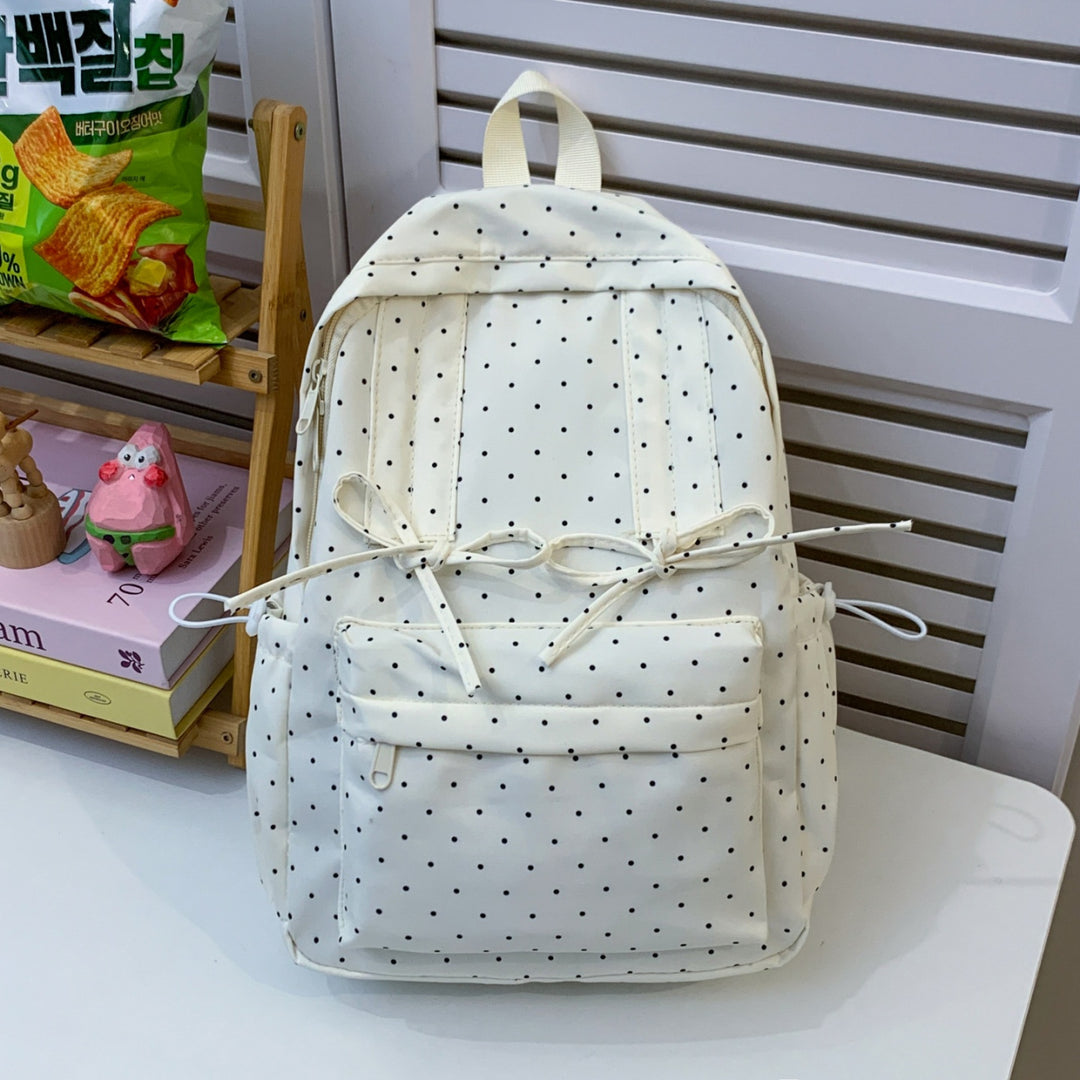 Polka Dot Laptop Backpack