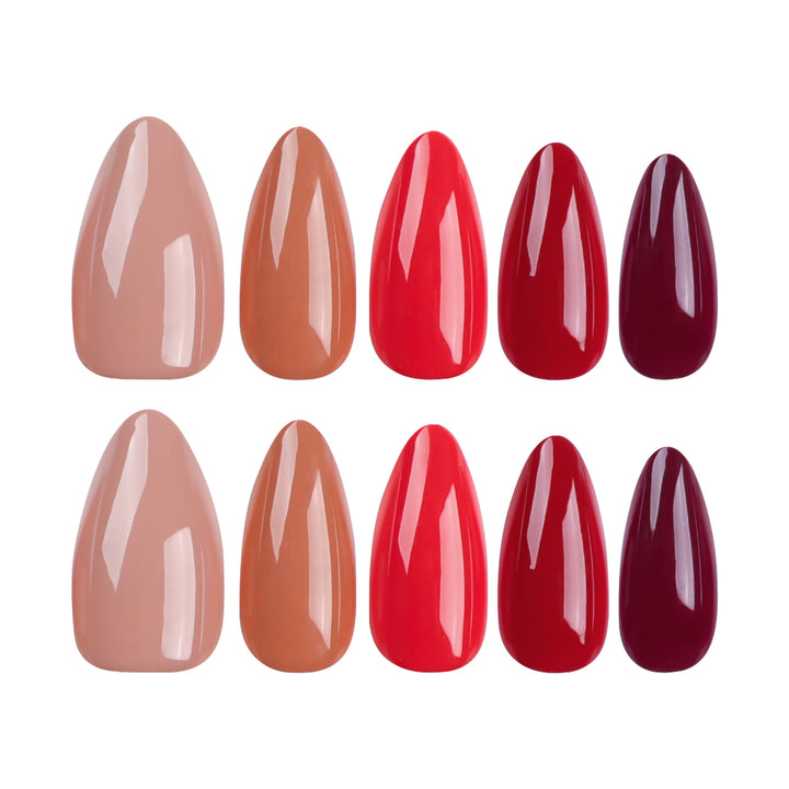 Artful nail extensions in elegant stiletto style Bowlift