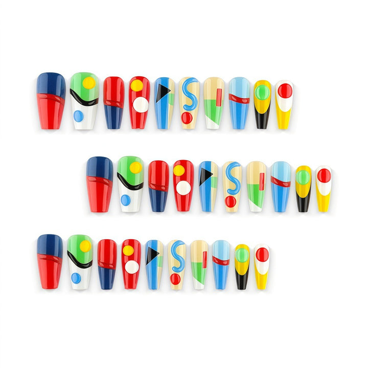 Creative Art Nails in Modern Geometric Style Bowlift