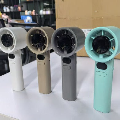 Women Portable Hand Fan with Digital Speed Display Bowlift