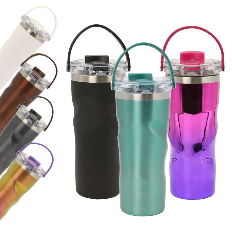 Women's insulated drinking bottle with ergonomic design Bowlift