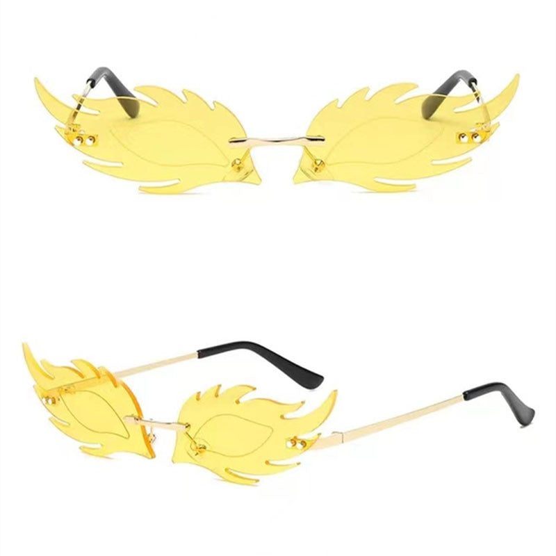 Fashion Statement Leaf Design Sunglasses Bowlift