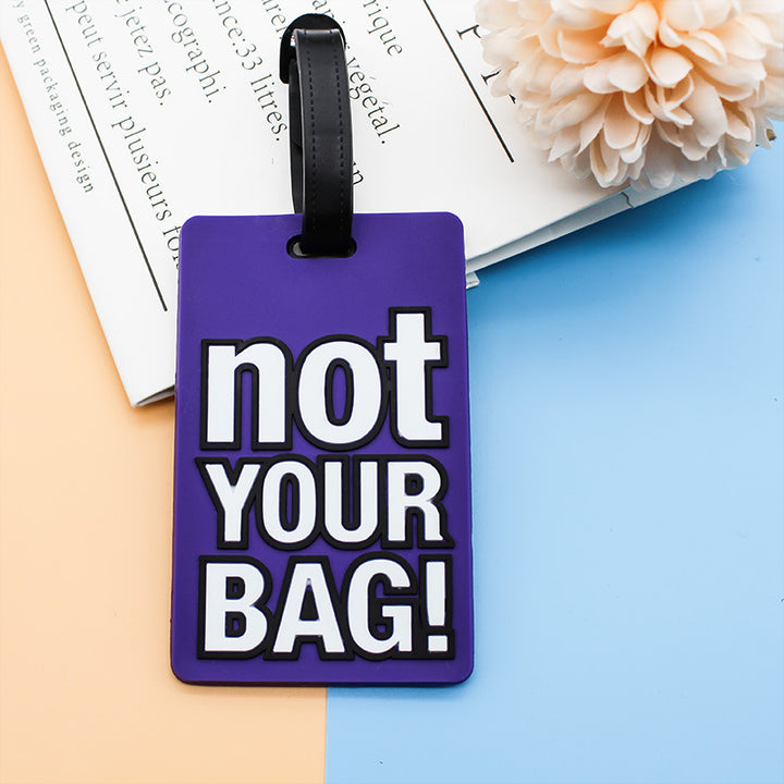 Unisex Luggage Tag with Humorous Saying Bowlift