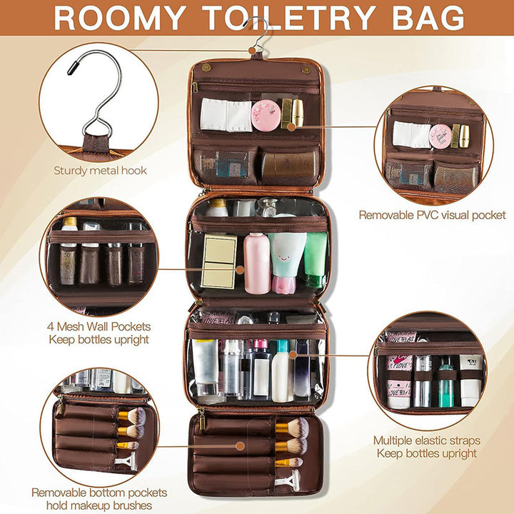 Cosmetic Organizer with Removable Carry Handle Bowlift