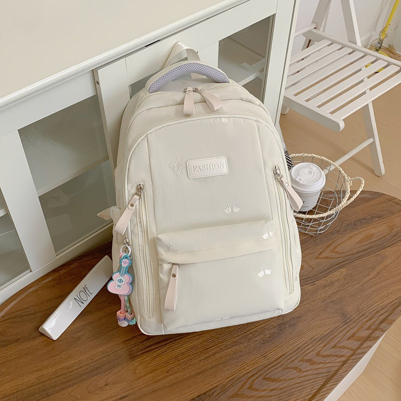 Multi-Functional Backpack with Bunny Accents