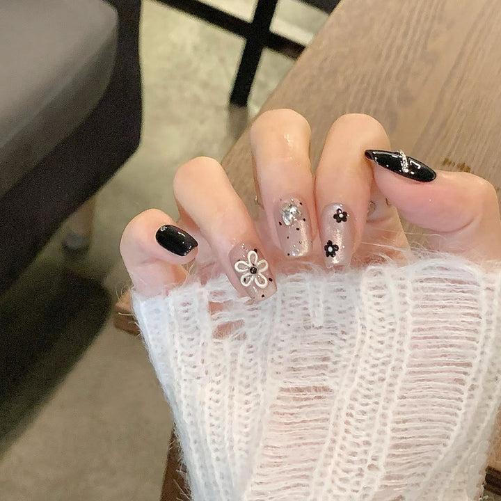 Themed Nail Art Press-On Nails with Cute Character and Bow Designs Bowlift
