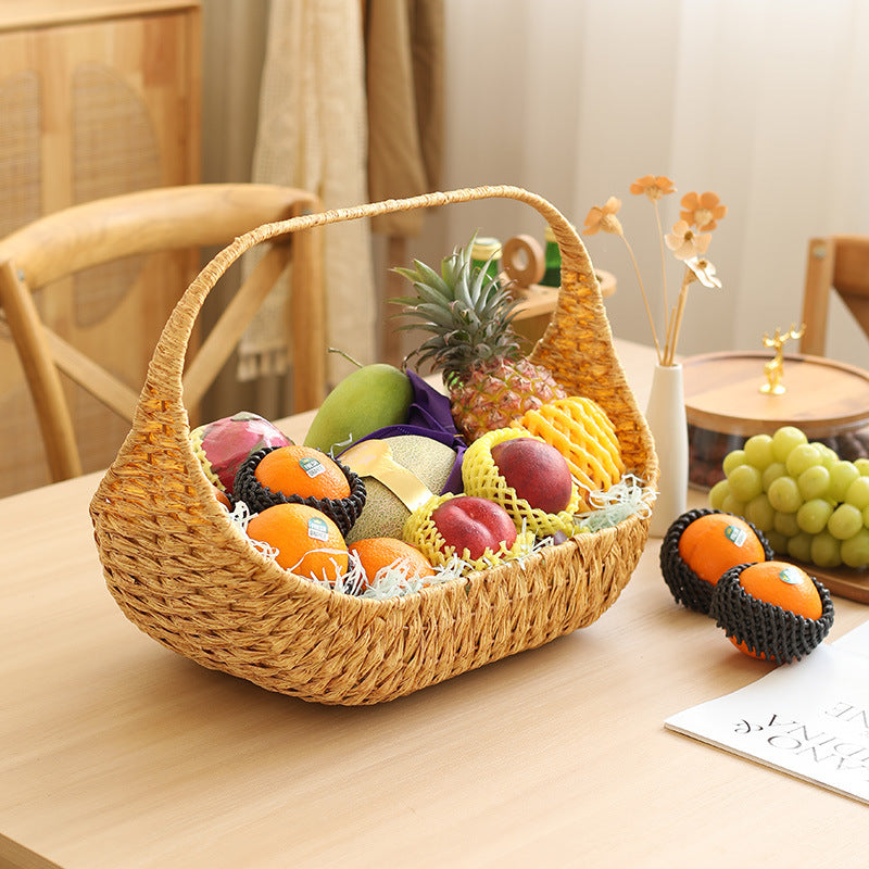 Unisex Handwoven Shopping Basket with Ergonomic Design Bowlift