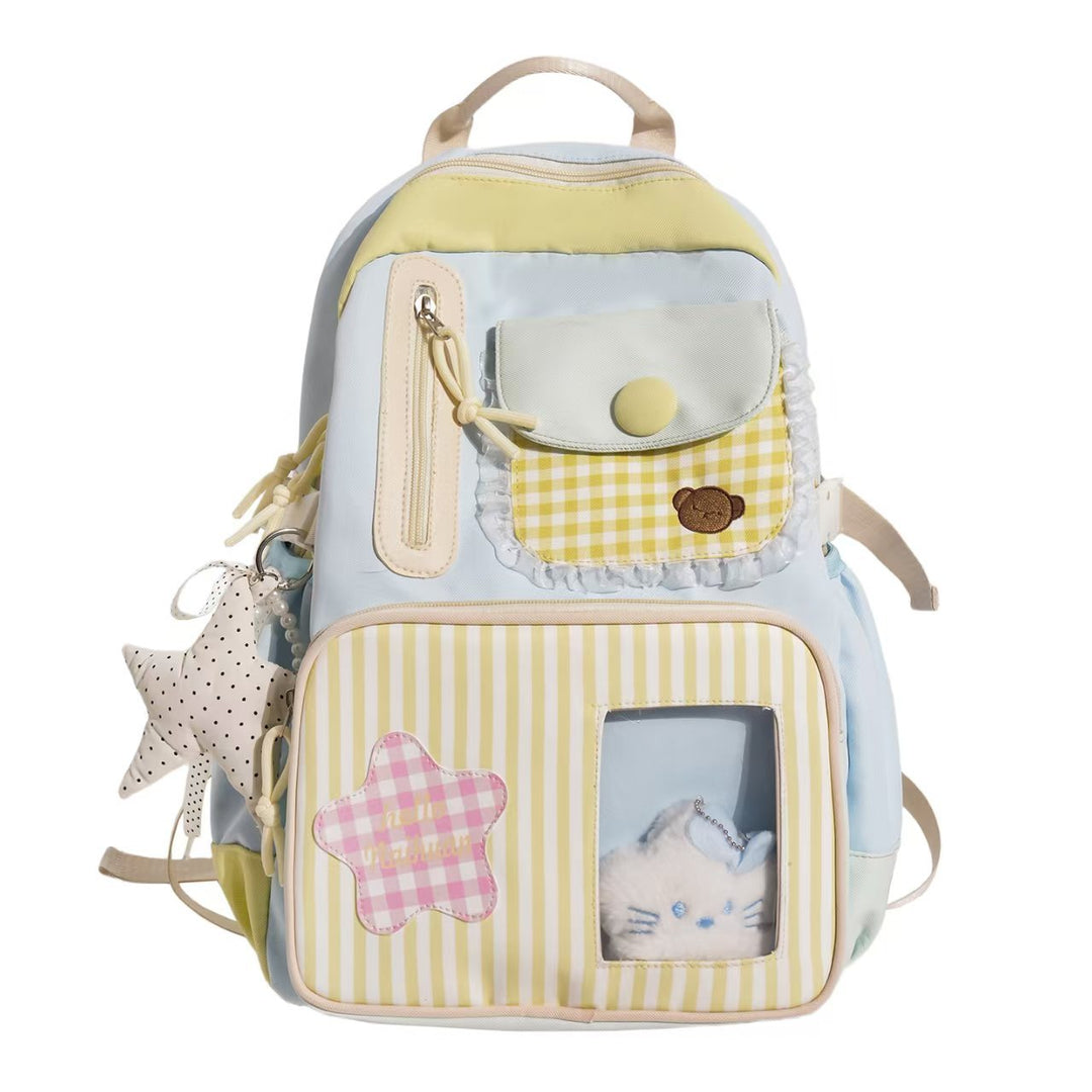 Decorative Plush Character Backpack Bowlift
