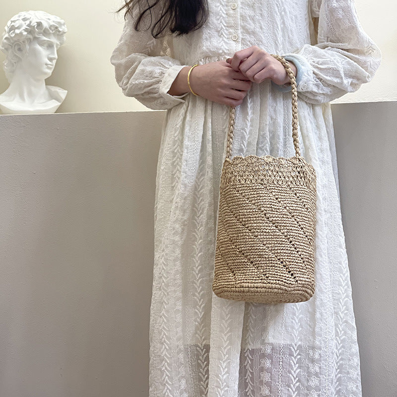 Handmade Woven Basket Bag Bowlift