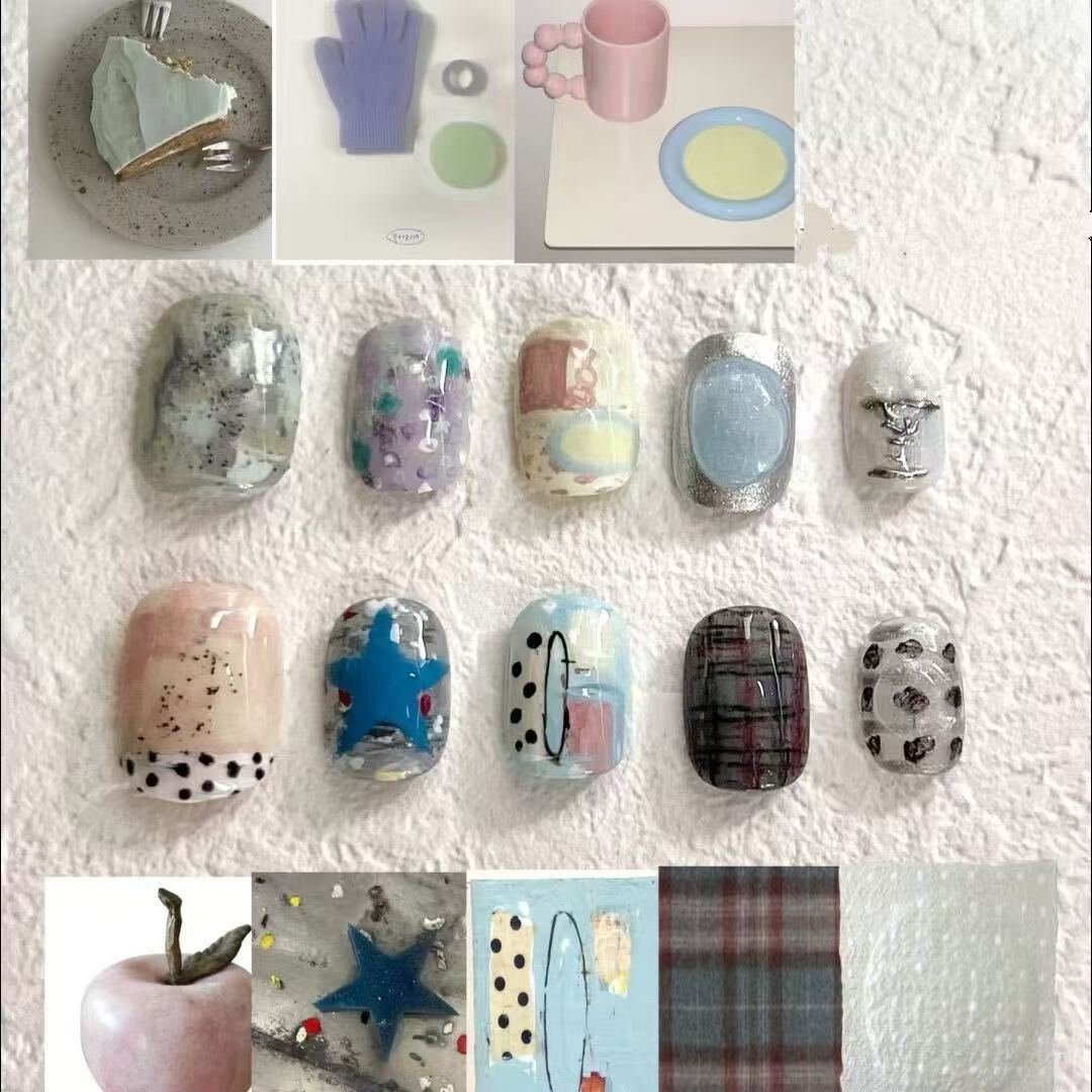 Artistic Press-On Nail Art Collection Bowlift