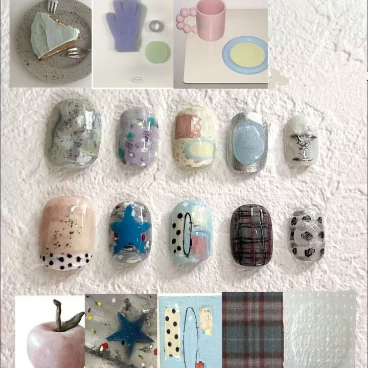 Artistic Press-On Nail Art Collection Bowlift