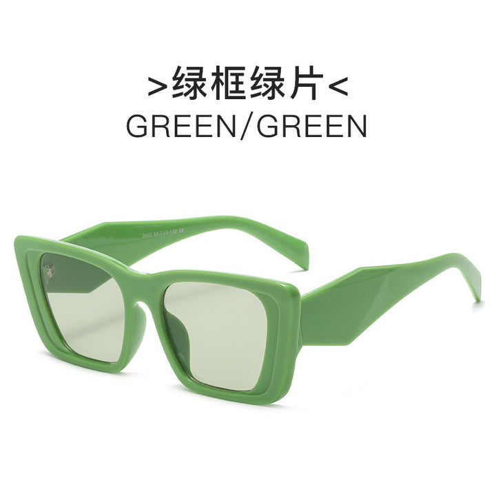 Women geometric oversized sunglasses Bowlift