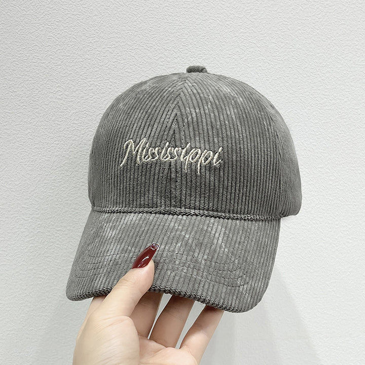 Women's Corduroy Visor Cap Bowlift