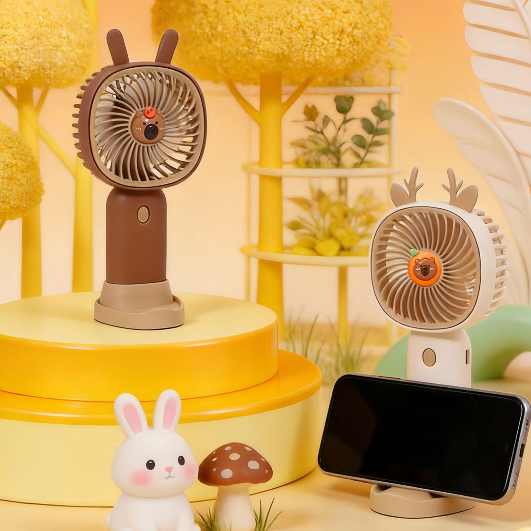 Portable Hand Fan in Creative Animal Design Bowlift