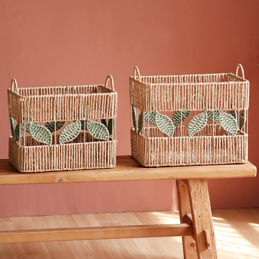 Decorative basket with plant motif Bowlift