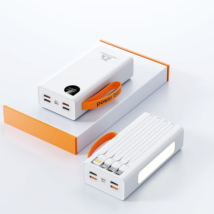 Portable power bank with LED lighting and digital power display Bowlift