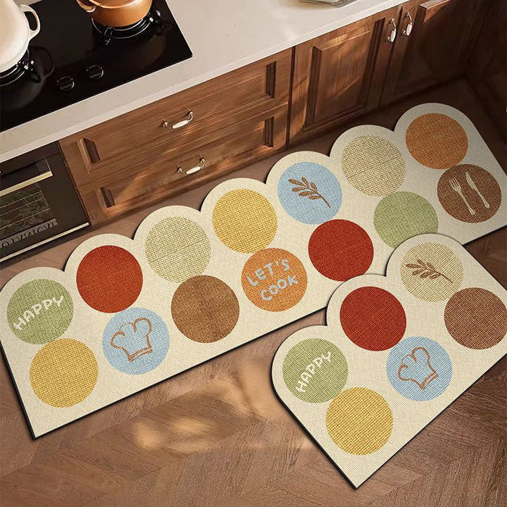 Kitchen Comfort Mat with Fun Cooking Theme