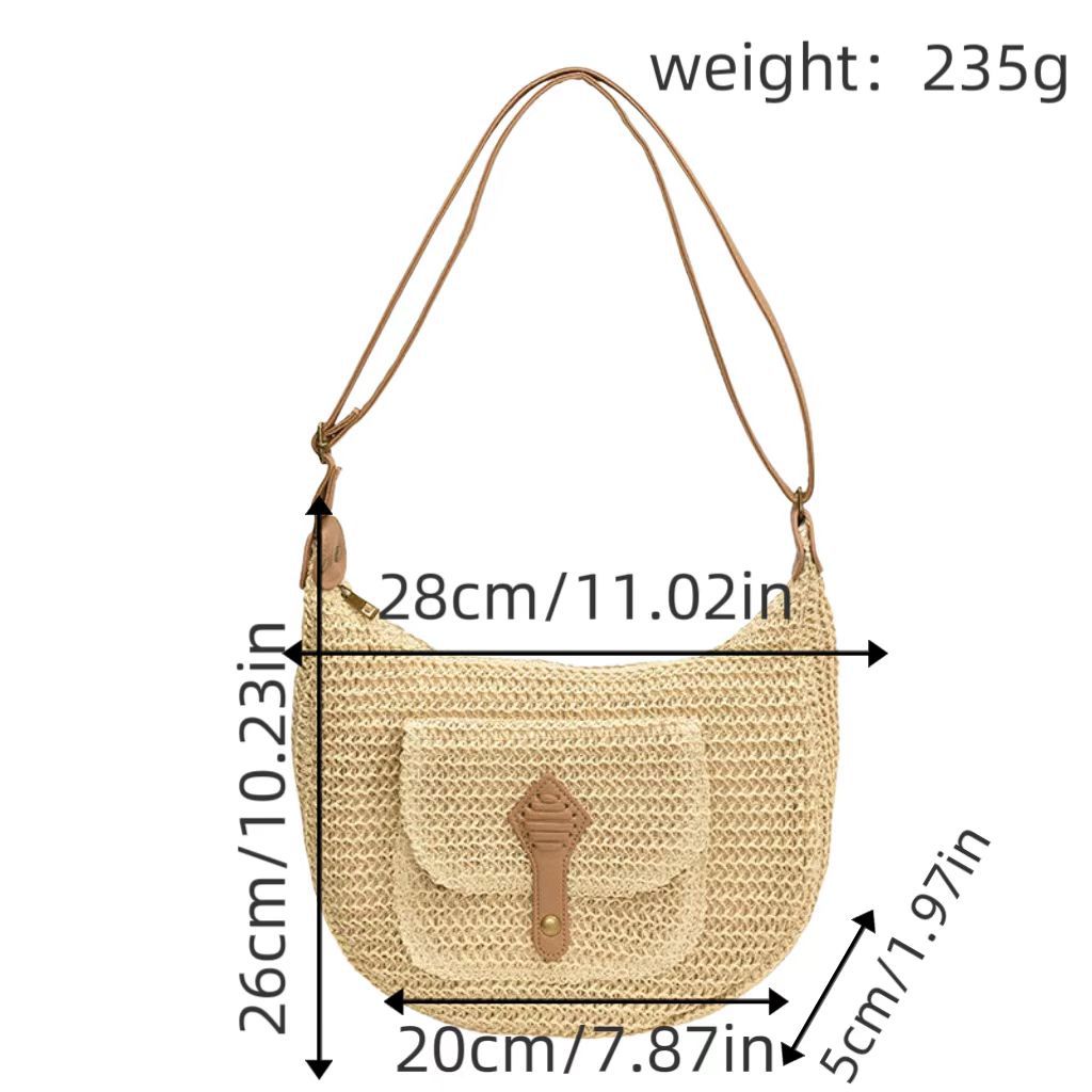 Shoulder bag with leather accents Bowlift