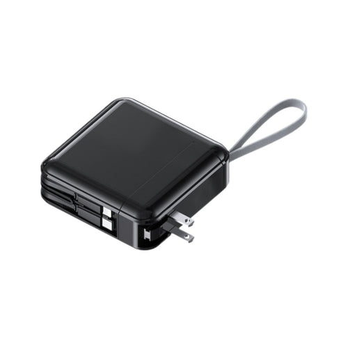 Compact wall charger adapter with integrated cable management function Bowlift
