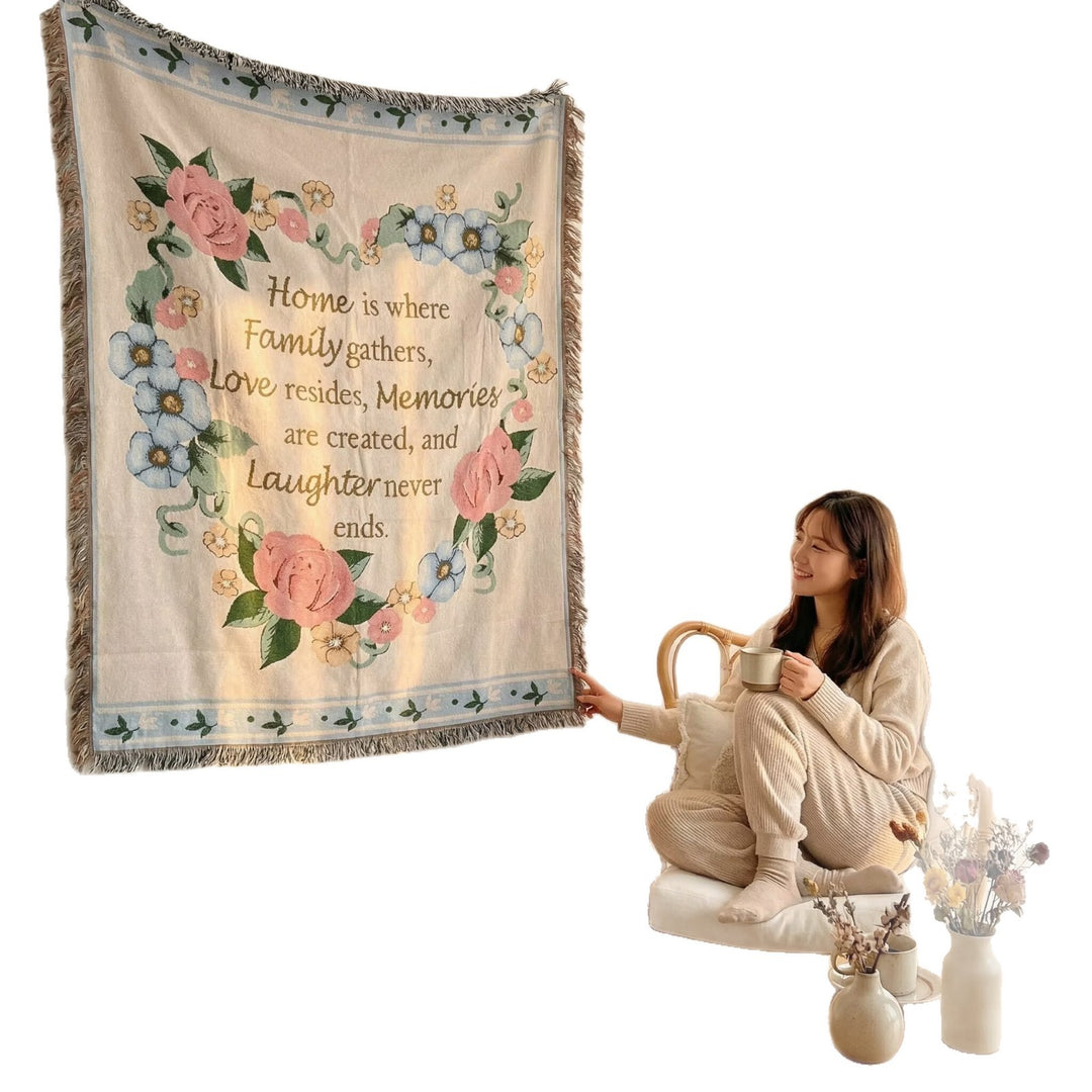 Decorative Pumpkin Pattern Tapestry Blanket