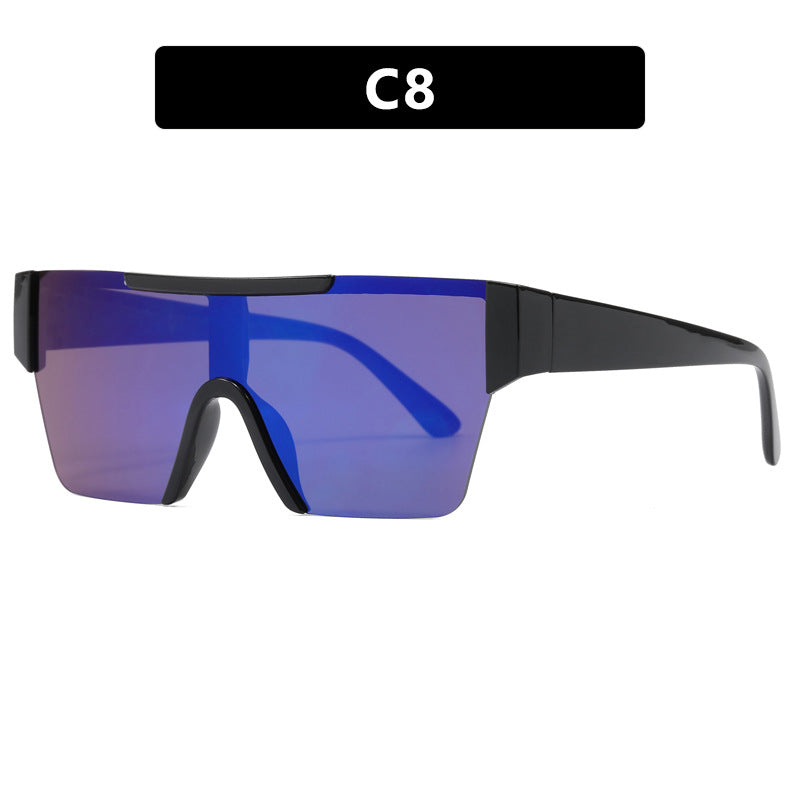 Women's futuristic sports sunglasses with UV protection and wide lens area Bowlift
