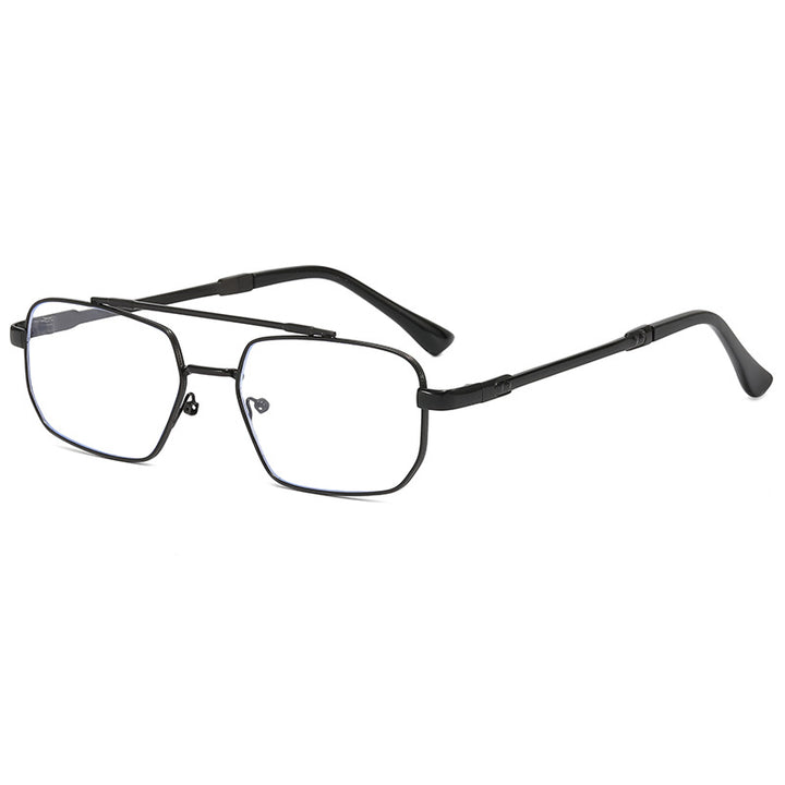 Women's fashionable geometric glasses with lightweight metal frame Bowlift