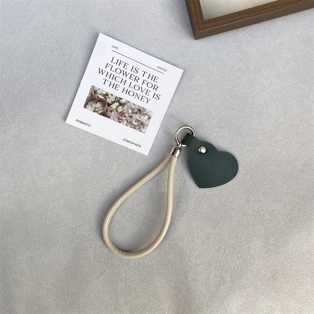 Leather Heart Keychain Bowlift