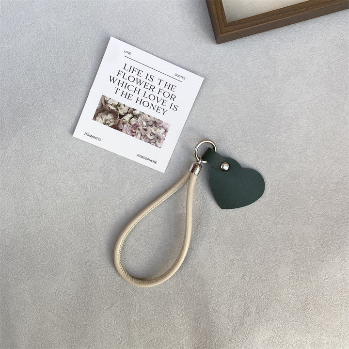 Leather Heart Keychain Bowlift