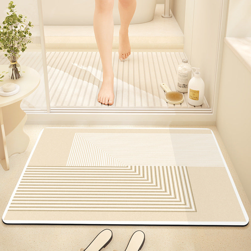 Abstract Modern Bath Mat Bowlift