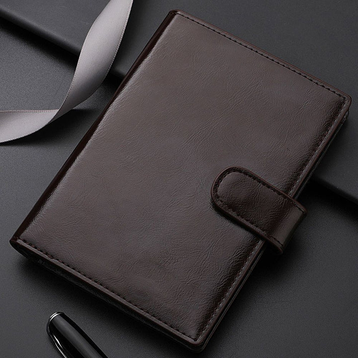Elegant Textured Leather Planner Wallet Bowlift