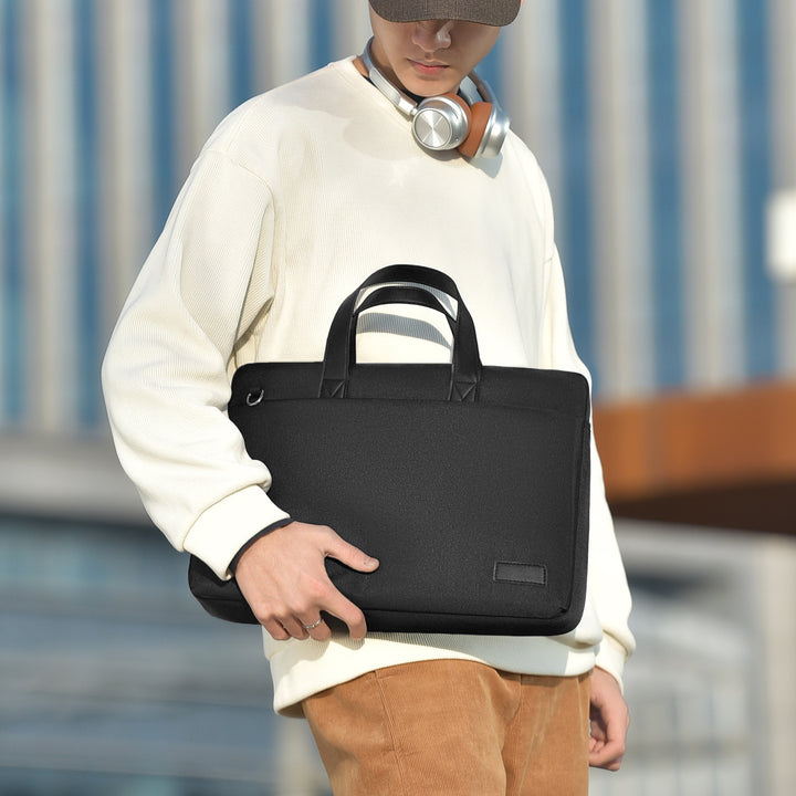 Professional Dual-Compartment Briefcase Bowlift
