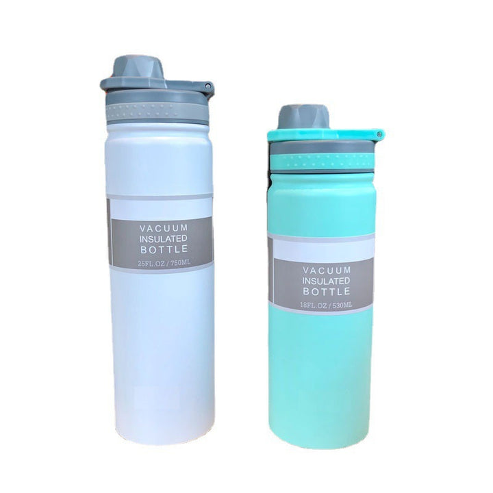 Women's insulated drinking bottle with integrated silicone drinking lid Bowlift