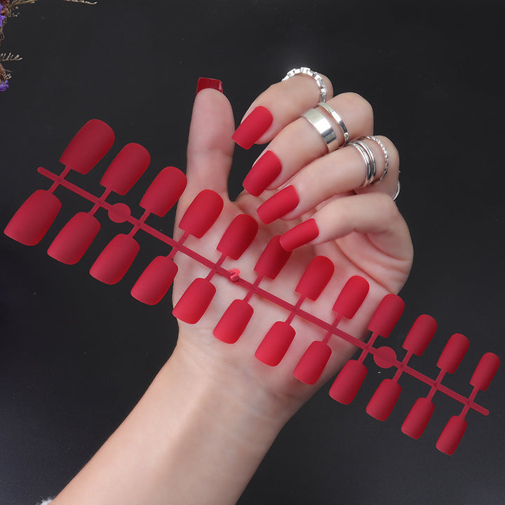 Matte Finish Press-On Nail Set Bowlift