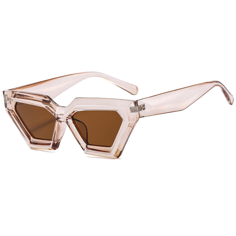 Women stylish hexagonal sunglasses Bowlift