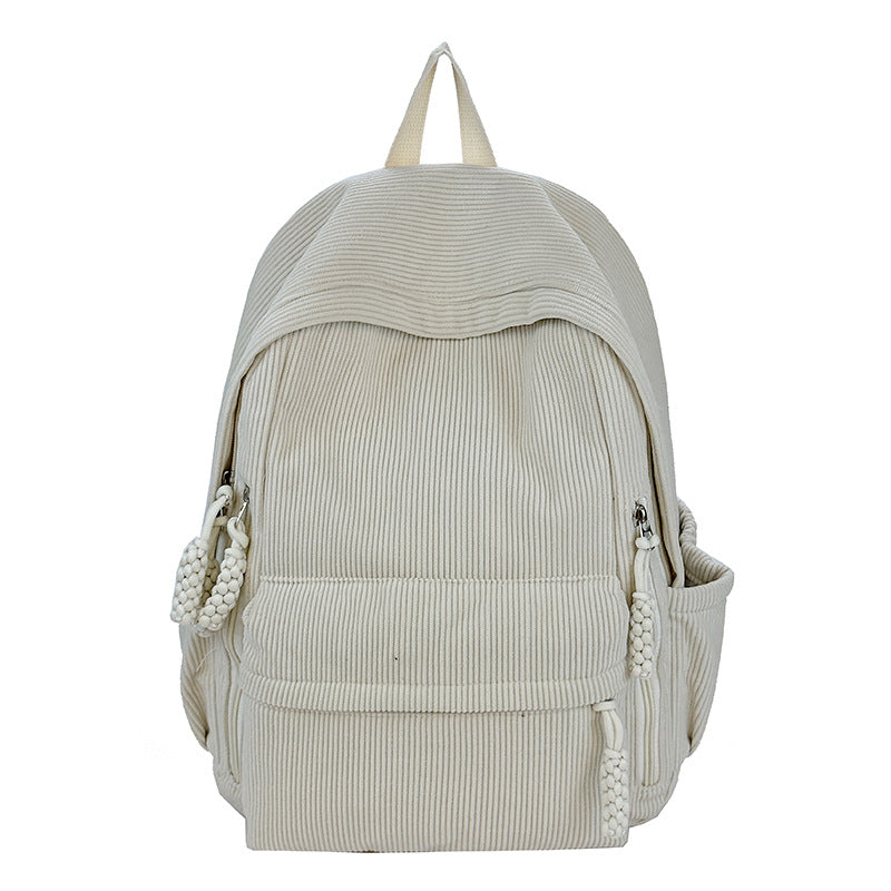Textured Fabric Everyday Backpack Bowlift