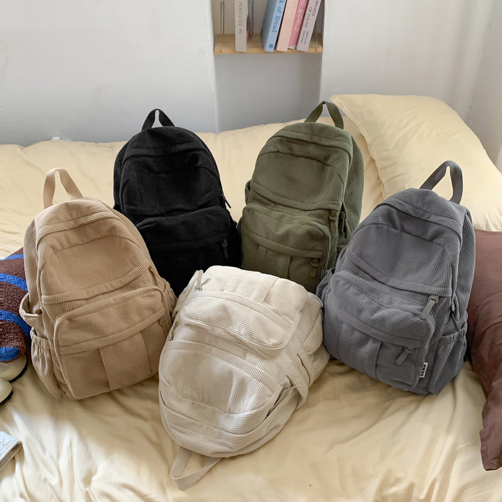 Textured Multi-Pocket Backpack Bowlift