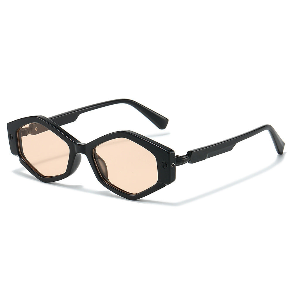 Fashionable Hexagonal Sunglasses Bowlift