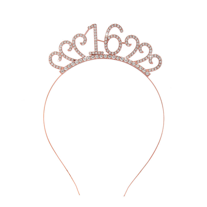 Ladies Crystal Tiara with Custom Designed Number Motif Bowlift