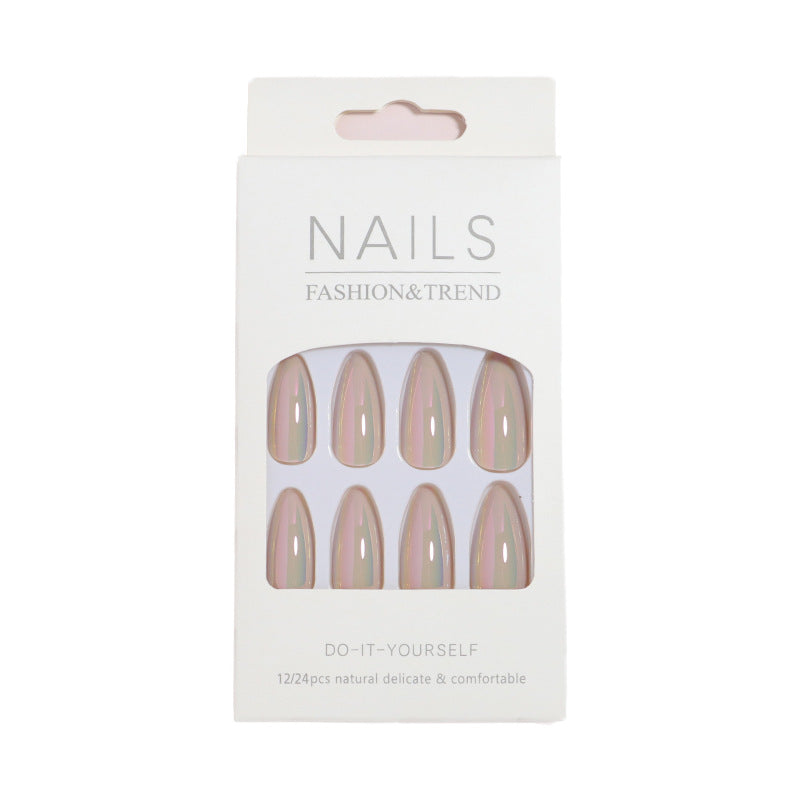 Iridescent Press-On Nail Tips Bowlift