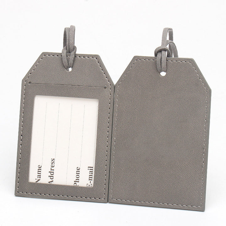 Premium Leather Travel Luggage Tag Bowlift