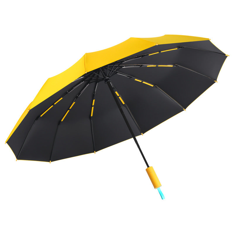 Women's Automatic UV Protection Folding Umbrella with Windproof Technology Bowlift