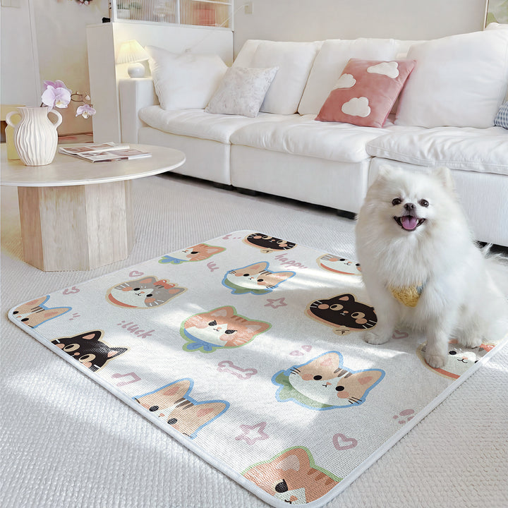 Cute Cartoon Pet Comfort Mat Bowlift