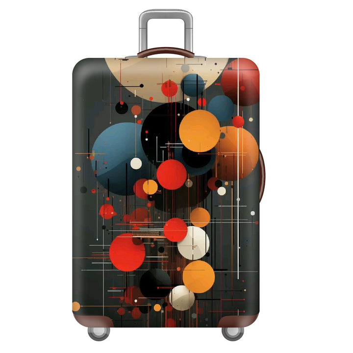Unisex nan elastic suitcase cover with three-dimensional honeycomb pattern, shock-absorbing stretch protection cover for trolley with zipper Bowlift