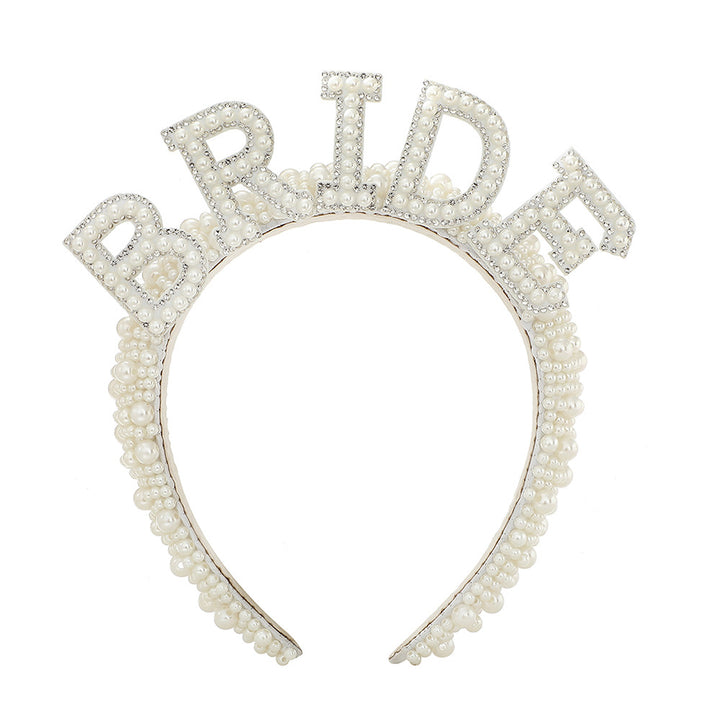 Women's Bridal Satin Ribbon with Sparkling Crystals Bowlift