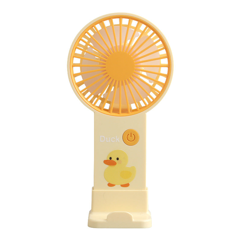 Ladies portable hand fan in playful bunny design Bowlift