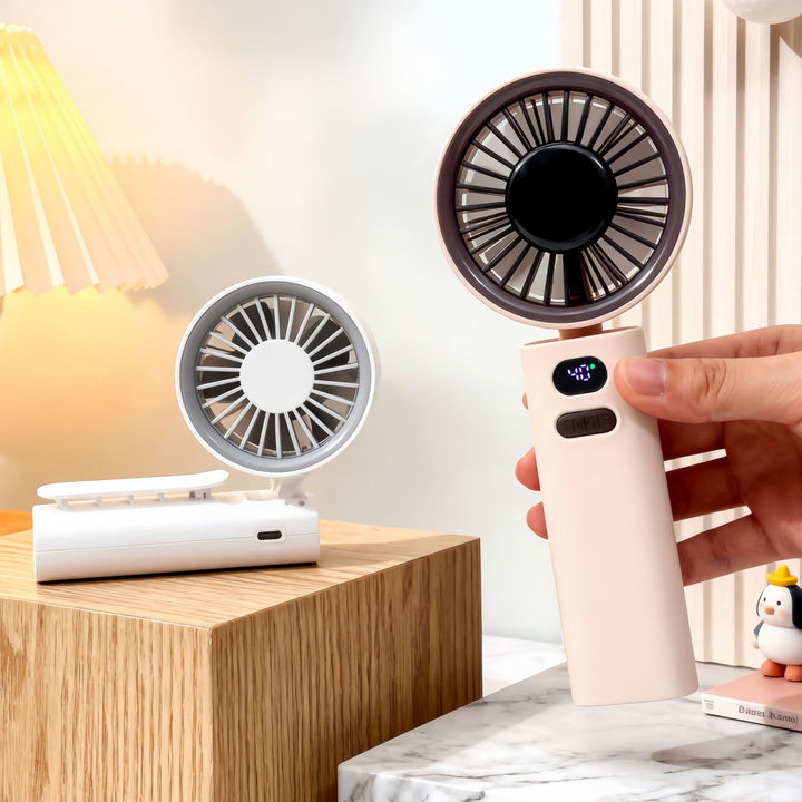Portable Usb Fan with Digital Speed Display Bowlift