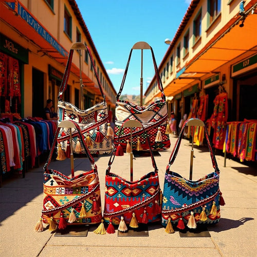 WoBohemian Style Embroidered Shoulder Bag Bowlift