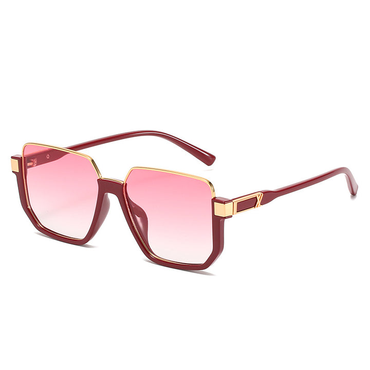 Women modern square sunglasses with stylish frame Bowlift