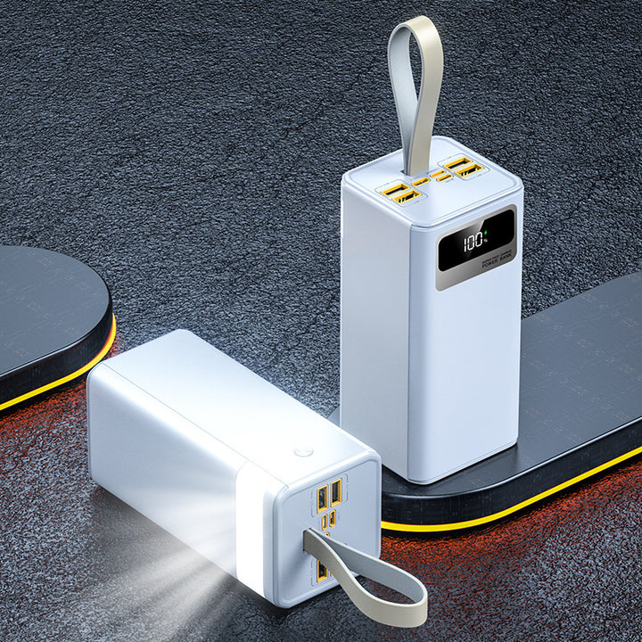 Portable power bank with smart LED display and high-performance USB ports Bowlift
